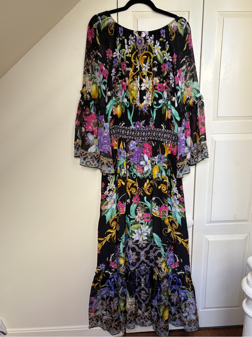 Camilla black and floral maxi size XL - stunning! NWOT - Picture 11 of 13